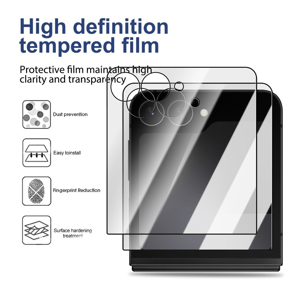 1-3 шт. Легко устанавливаемое закаленное стекло для Samsung Galaxy Z Flip 7 Защитные пленки для внешнего экрана Cover для Z Flip7 HD Защитные пленки