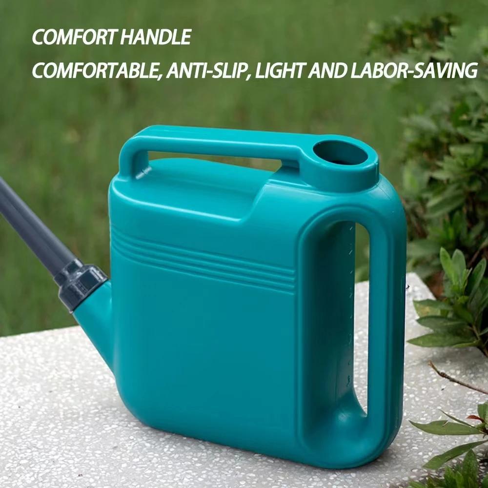5-8 л Лейка для полива растений Без капель Решение для полива на открытом воздухе Большая садовая лейка для полива цветов с двумя ручками и насадкой-лейкой для