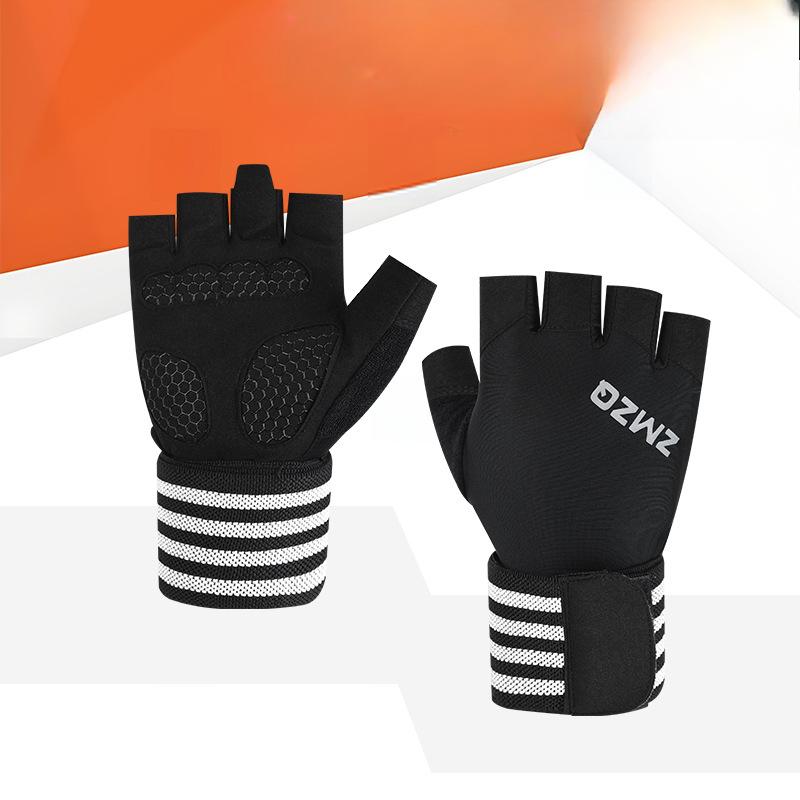 Мужские и женские фитнес-перчатки Тонкие тренировочные Полупальцевые Спортивные Противоскользящие Износостойкие Защита от мозолей Оборудование для гантелей Турник Подтягивание