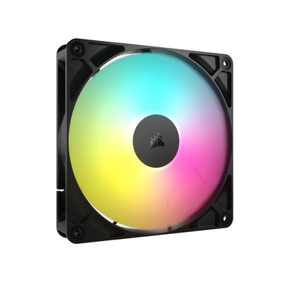 CORSAIR RS140 ARGB PWM 140мм Вентилятор для корпуса ПК с поддержкой последовательного подключения, Одинарная упаковка, Черный CO-9050182-WW
