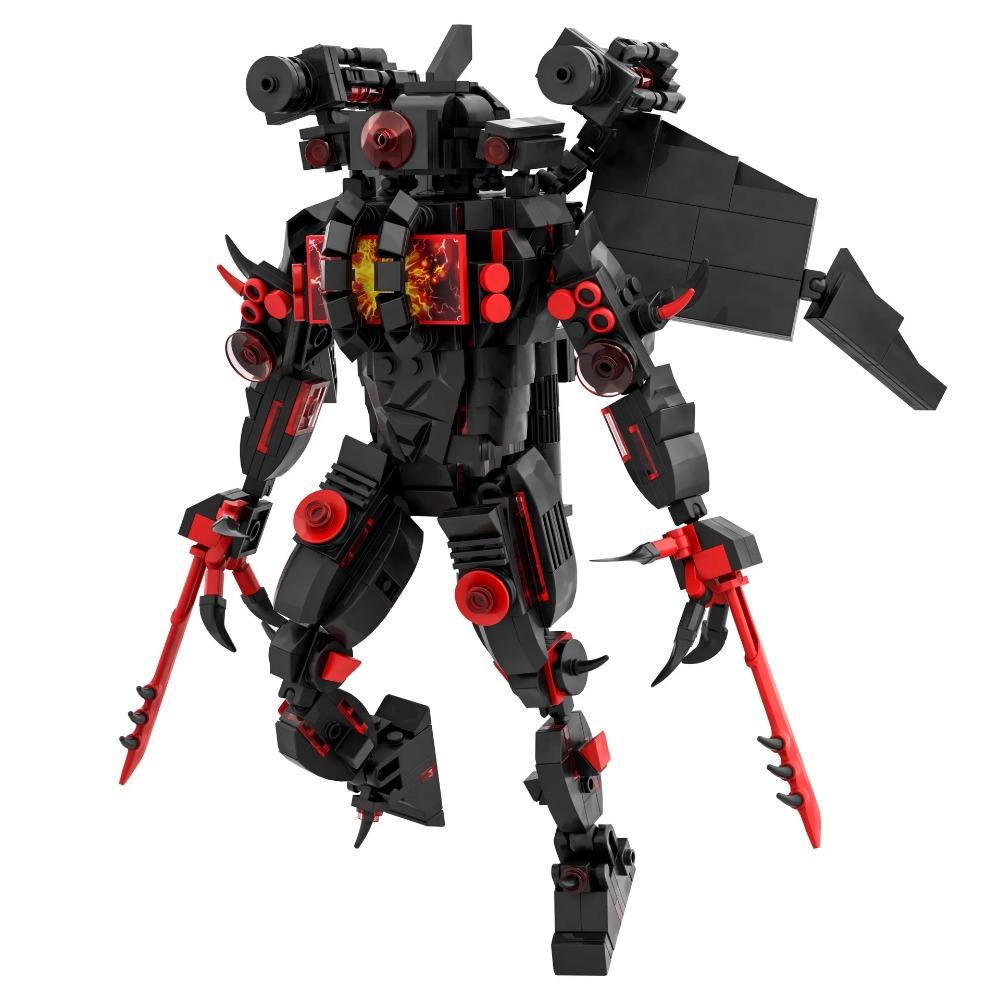 Moc Skibidi Toilet Figures Model Blocks Titan Cameraman Speakerman Construction Toys Party Halloween Decoration Boys Gifts