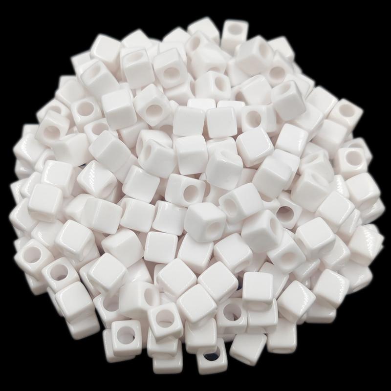 Творческие 40 шт 7 мм DIY квадратные свободные бусины подвески ожерелье браслет конфетный цвет для изготовления ювелирных изделий