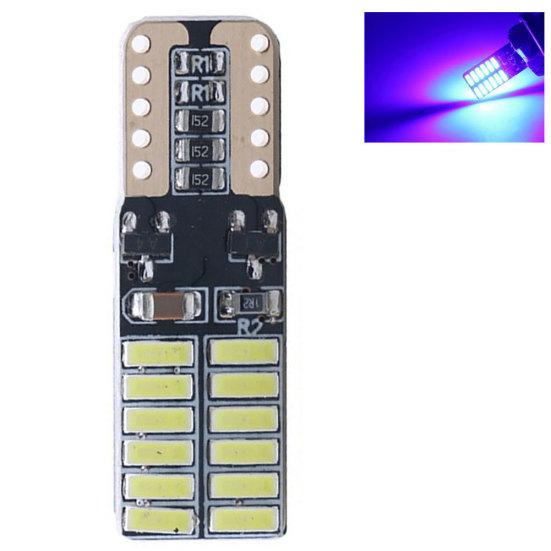 W5W T10 24SMD 4014 Светодиодный фонарь освещения номерного знака автомобиля Габаритный парковочный фонарь