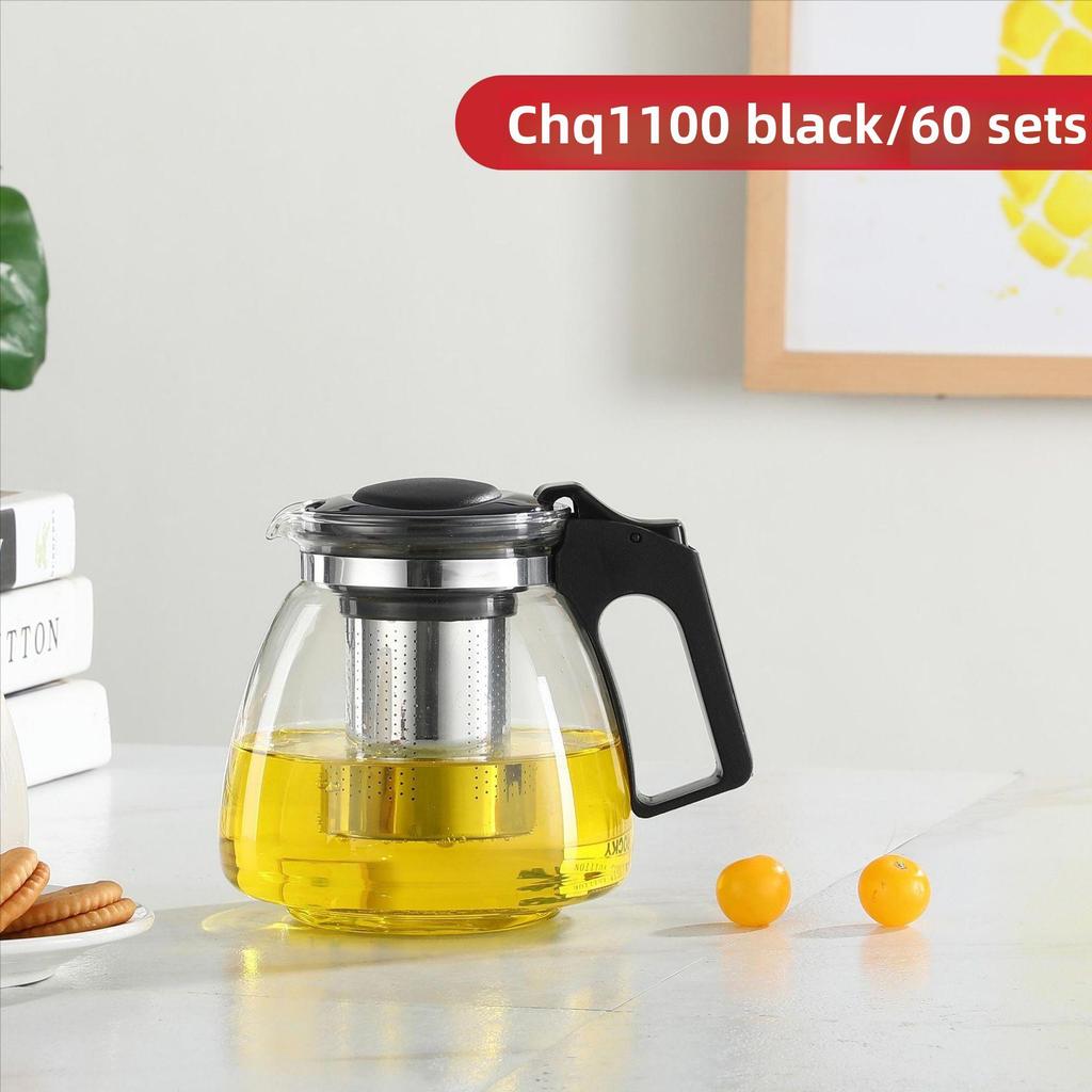 Чайник из термостойкого стекла большой емкости с фильтром для чая Кунг-фу