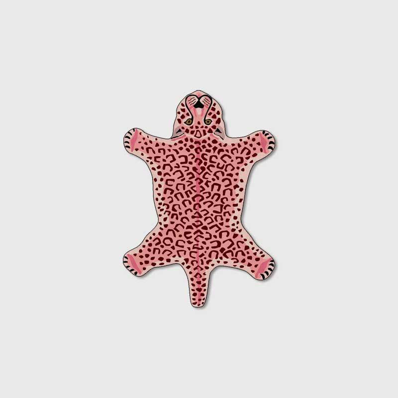 Special-shaped Carpet, Cartoon Irregular Carpet, Lying Tiger/panther//lion, Living Room Bedroom, 80x160cm