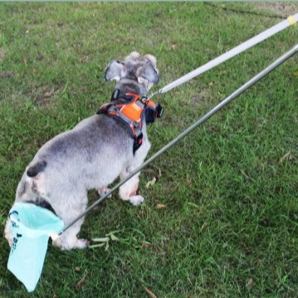 Extendable Handle Pet Poop Scooper Foldable Cat Cleaning Tool Dog Waste Picker Outdoor