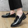 Men's Loafers Fashionable Tassel Style Wedding Party Outdoor Leisure Business Walking Office Men's Daily Shoes Plus Size 46