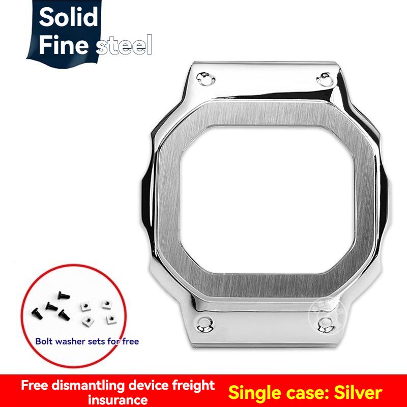 Для серии G-SHOCK Casio DW-5600 GM-5600 GW-B5600 DW5600/60 GW-M5610 GA2100 силиконовый полимерный ремешок браслет с цепочкой