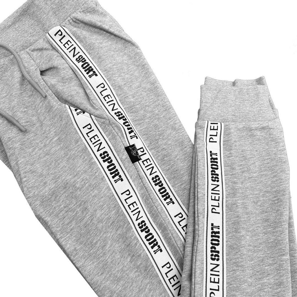 Plein Sport Mens Branded Tape Jogging Bottoms