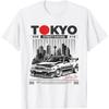 JDM Токио Япония Дрифт Гоночный Автомобиль Тюнинг Ретро Винтаж Графическая Футболка