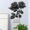 Creative Black Rose Wall Stickers Personalized Bedroom Living Room Home Decor Wall Decoration Peel and Stick