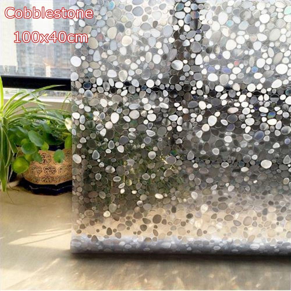 Лазерная матовая 3D статическая декоративная пленка для окон, наклейка на стекло, виниловая наклейка на окно