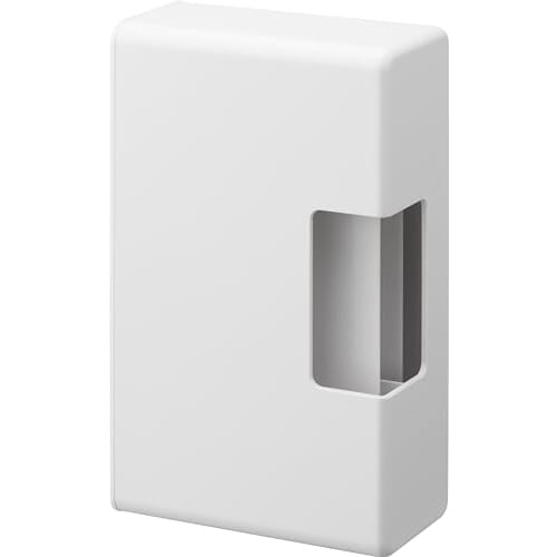 Yamazaki Magnetic Slim Plastic Bag Case, White, W23.5 X D7.1 X H13.1cm, for Plates, Floating Storage, Air-Wrap Storage, and Cooking Plastic Bags, Prod