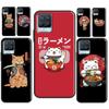 Neko Ramen Japan Cat Anime Back Case For Realme 8i 8 Pro GT Neo 2 Master C15 C21 Coque For OnePlus 8T 9R Nord2 9 Pro