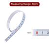 uxcell Carbon Steel Adhesive Tape Tape, White, Straight Track Tape, Flat Ruler, 50cm Metric, Left To Right Reading, 1 Sheet