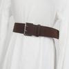 Double-Breasted Women's Belt Suede Dress Jeans Belt Simple Wide Waist Belt  Ladies