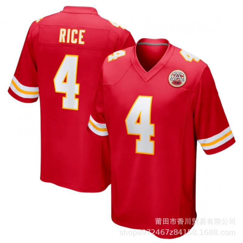 Kansas City Chiefs Mahomes Kelce Football Jersey Mens Sports Cotton Game