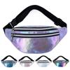 1Pc Holographic Hologram Waist Bag Laser PU Beach Travel Banana Hip Bum Zip Waist Bags Women Belt Bag for Girls