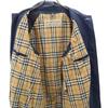 Burberry Сделано в Италии Пальто-стойка из нержавеющей стали 50 Темно-синий Мужской Б/У