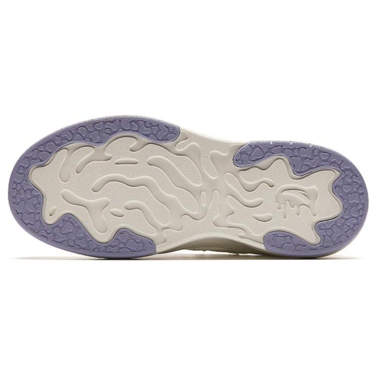 Anta Кроссовки женские с низким верхом и амортизацией из водорослей, износостойкие, легкие, увеличенной высоты, белые, фиолетовые 922428011-2