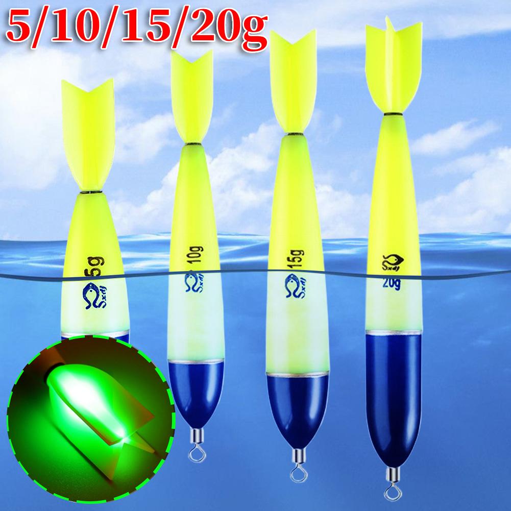 1-3PCS Luminous Fishing Floats Fishing Accessories Fishing Night Float Night Fishing Light Up Bobbers For Sea Ocean Rock Fishing
