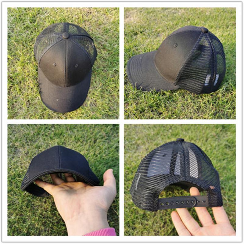 Кепка унисекс в сетку, повседневная однотонная хлопковая сетчатая бейсболка, регулируемые летние крутые шапки для женщин и мужчин, кепка дальнобойщика в стиле хип-хоп