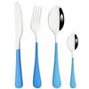 4 шт., набор столовых приборов, красочная посуда, столовые приборы из нержавеющей стали, обеденный нож, вилки, ложка, чайная ложка, столовое серебро, набор кухонной посуды