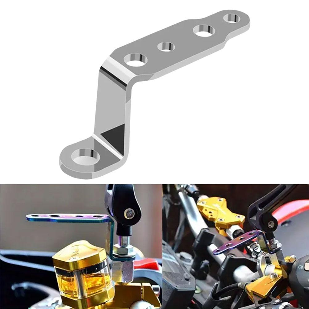 Кронштейн для светодиодной фары мотоцикла, зеркало заднего вида, лампа, удлинитель, держатель, зажим, аксессуары для мотоциклов
