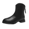Boots Women's New   Selling Winter Shoes Back Zipper Pointed Toe Ankle Fashion Rubber Rock Low Autumn  Zapatos