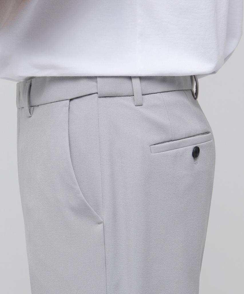 MUSINSA STANDARD Lightweight Semi-Wide Hidden Banding Slacks [Light Gray]