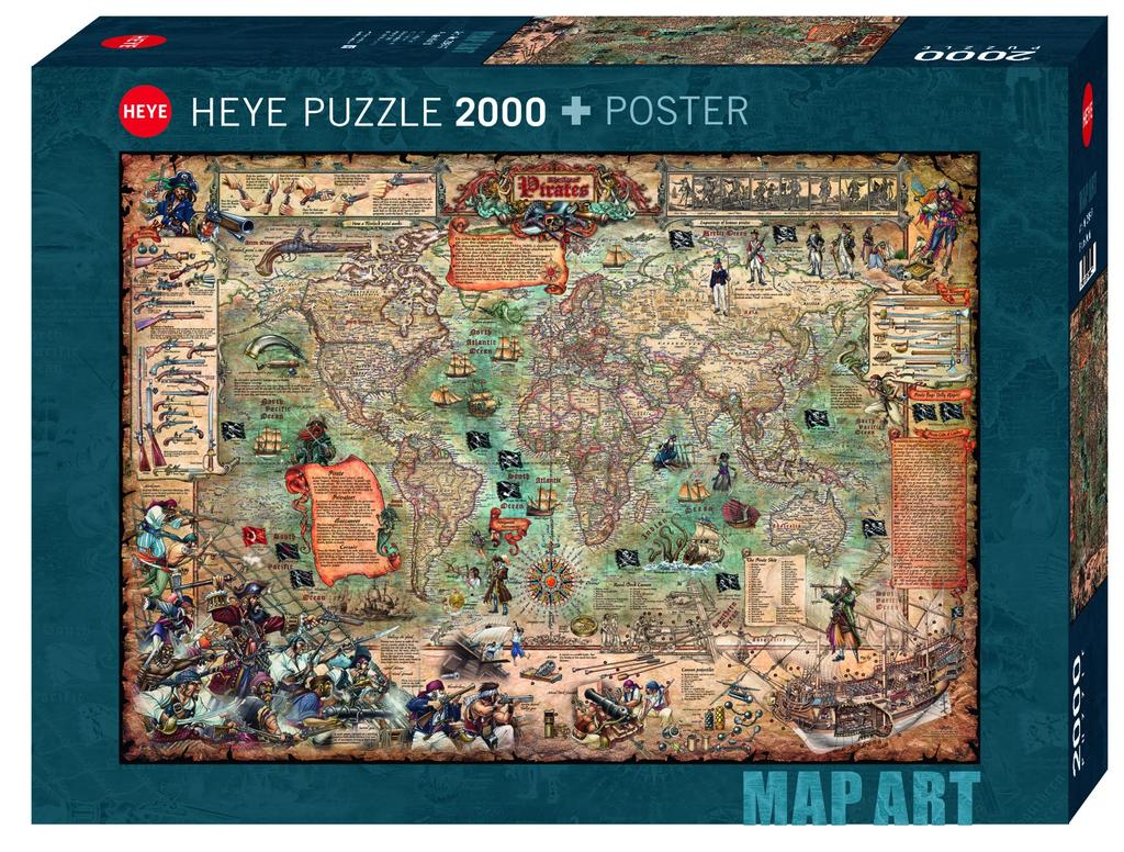 2000 Piece HEYE Puzzle 29847 Rajko Pirate World Zigic
