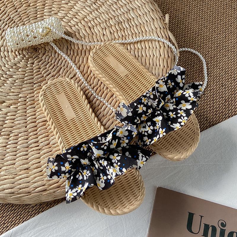 Женские летние тапочки, наружные, новые модные, дикие, сетчатые, красные, с ветровыми цветами, праздничные, пляжные, сказочные туфли, легкие, нескользящие, дышащие