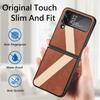 Anti -Falling Folding Leather Phone Bag Case For Samsung Galaxy Z Flip4 5g Flip 4 Zflip4 Anti -Knock Slim Hybrid Color Cover