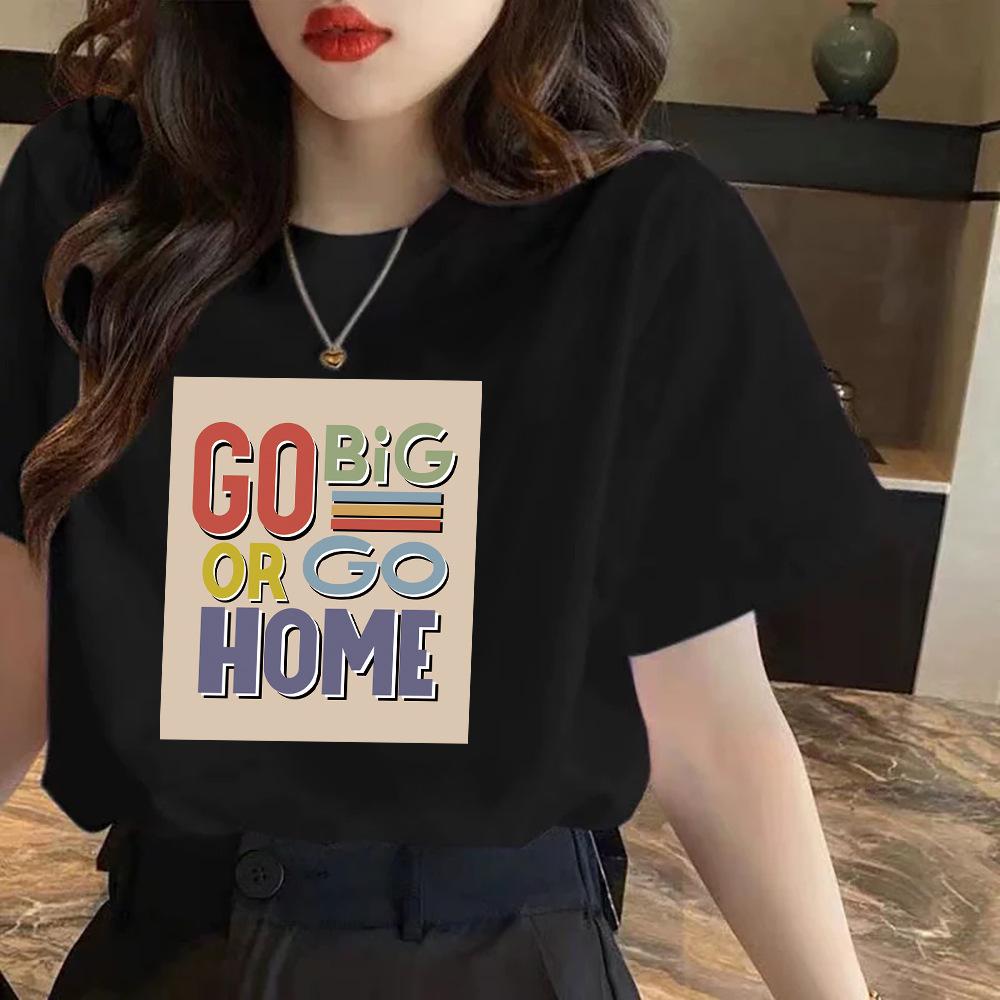Cotton Short-sleeved T-shirt Women's New Fashionable Versatile Foreign-looking Thin Top Summer