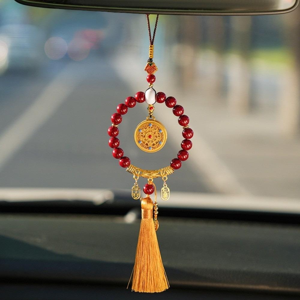 Five-Fortune Round Automobile Hanging Ornament Lucky Charm Jewelry Car Interior