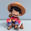 Высококачественная версия в цветной коробке One Piece Луффи ручной работы Q-версия сидящий и смеющийся Луффи Сорон Чаовань GK ручной работы или