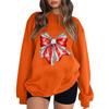 Women's Casual Round Neck Long Sleeved Pullover,Christmas  Printed Top, Long Sleeved Hoodie