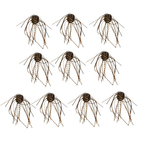 10 шт. 1,4 см/4 г мягкие приманки в форме кубиков с юбкой, медленно тонущие цветные искусственные приманки из ПВХ для ловли пресноводного соленого окуня, сома, рыболовные принадлежности