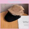 Solid Simple Retro Color Suede Neutral Casual Beret For Autumn Winter And