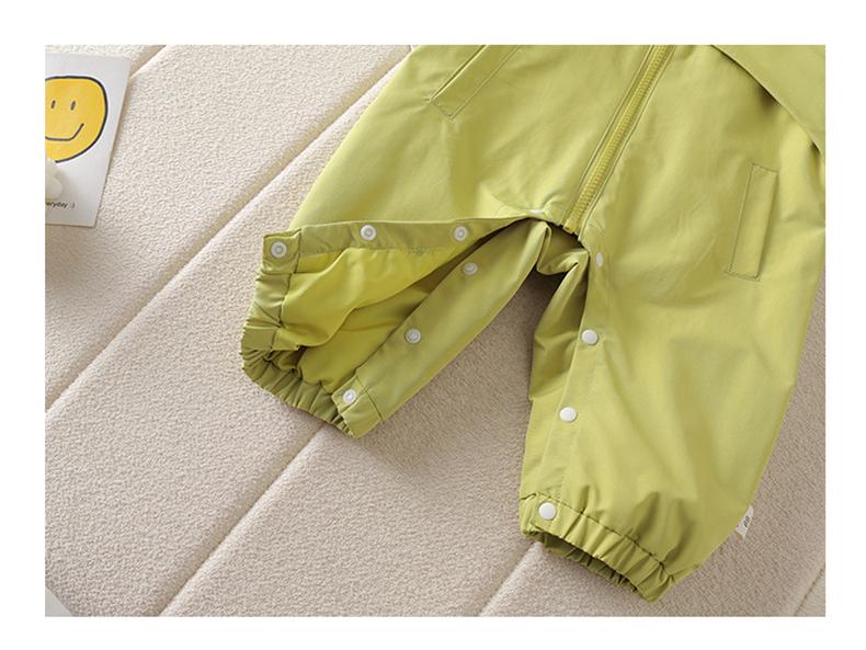 Детский весенний комбинезон-ветровка - Милый ромпер с капюшоном для малыша (Весна осень)