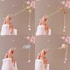 Romantic Chinese Style Hair Accessories For Women Girls Sweet Versatile Flower Tassel Hairpin Simple High-End Hair Stick Gifts