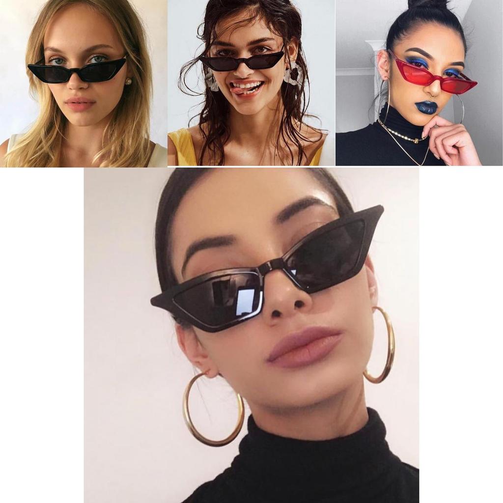 Trendy Women Cat Eye Design Sunglasses With Retro Small Eyeglass And Uv Protection