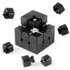 Durable Abs Material Magic Cube Puzzle Game For All Ages Sleek Black And White Finish