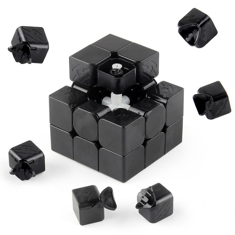 Durable Abs Material Magic Cube Puzzle Game For All Ages Sleek Black And White Finish