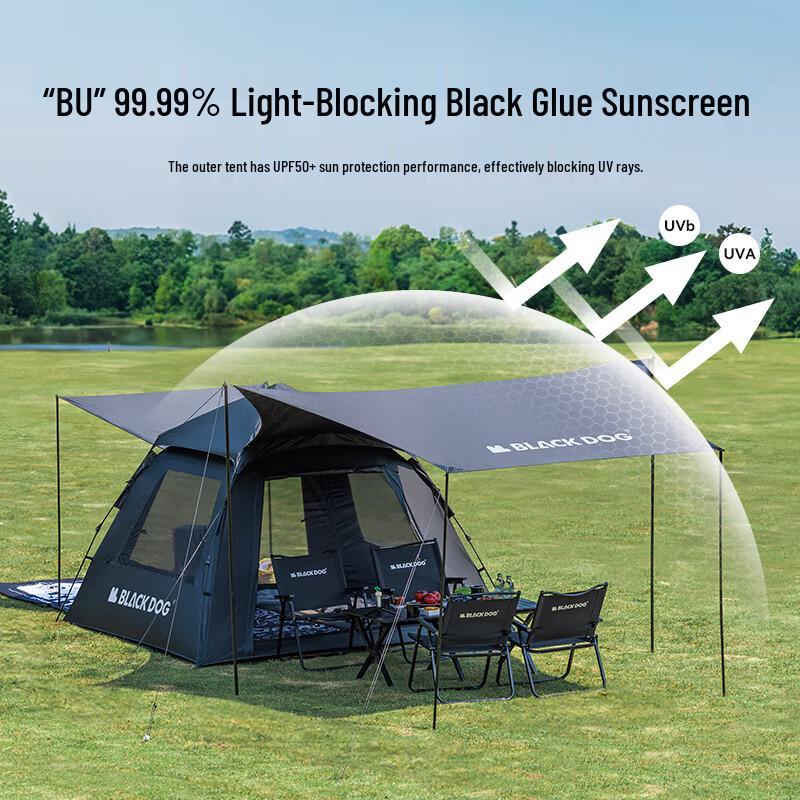 Black Dog Automatic Pop-Up Camping Tent