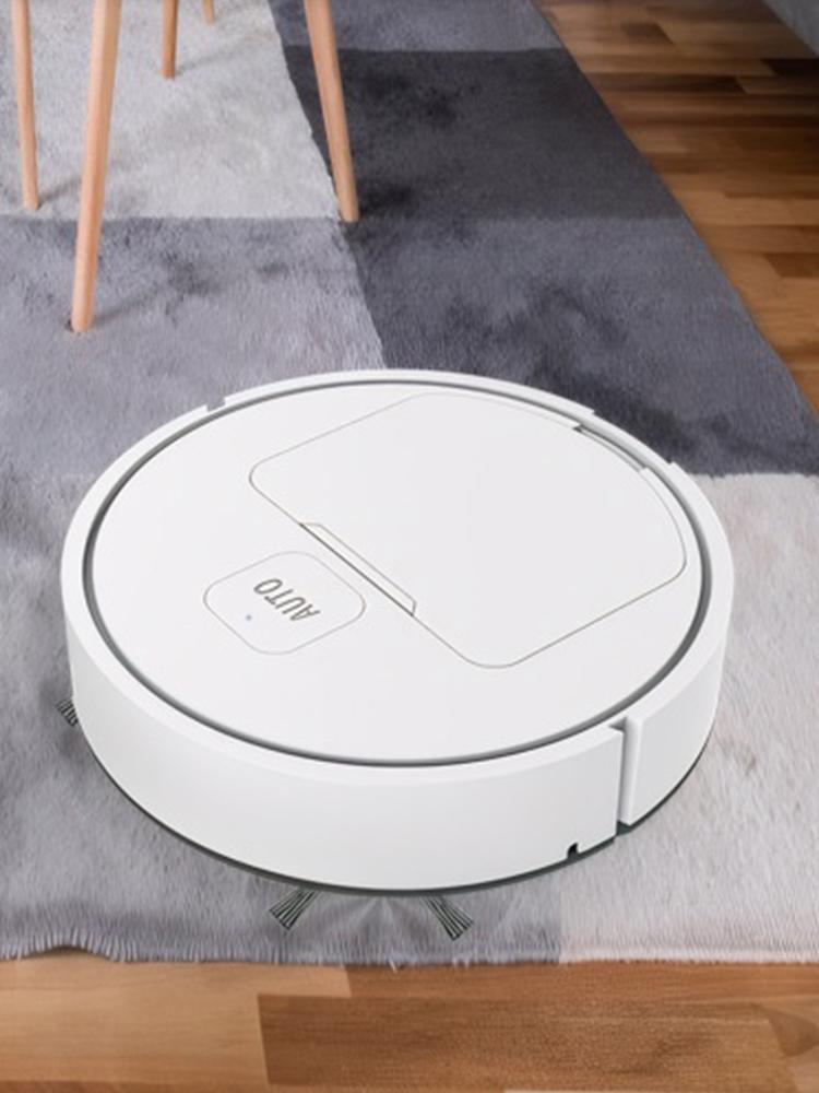 Robotic Vacuum and Mop Combo USB Rechargeable Quiet Cleaning Sweeper Robot 1000Pa Suction for Home Floor Washing Carpet Pet Hair