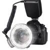 Studio Grade Macro Flash Light With Two Side Lighting 8 Interchangeables Adapters 4 Color Filters For Professional Photography