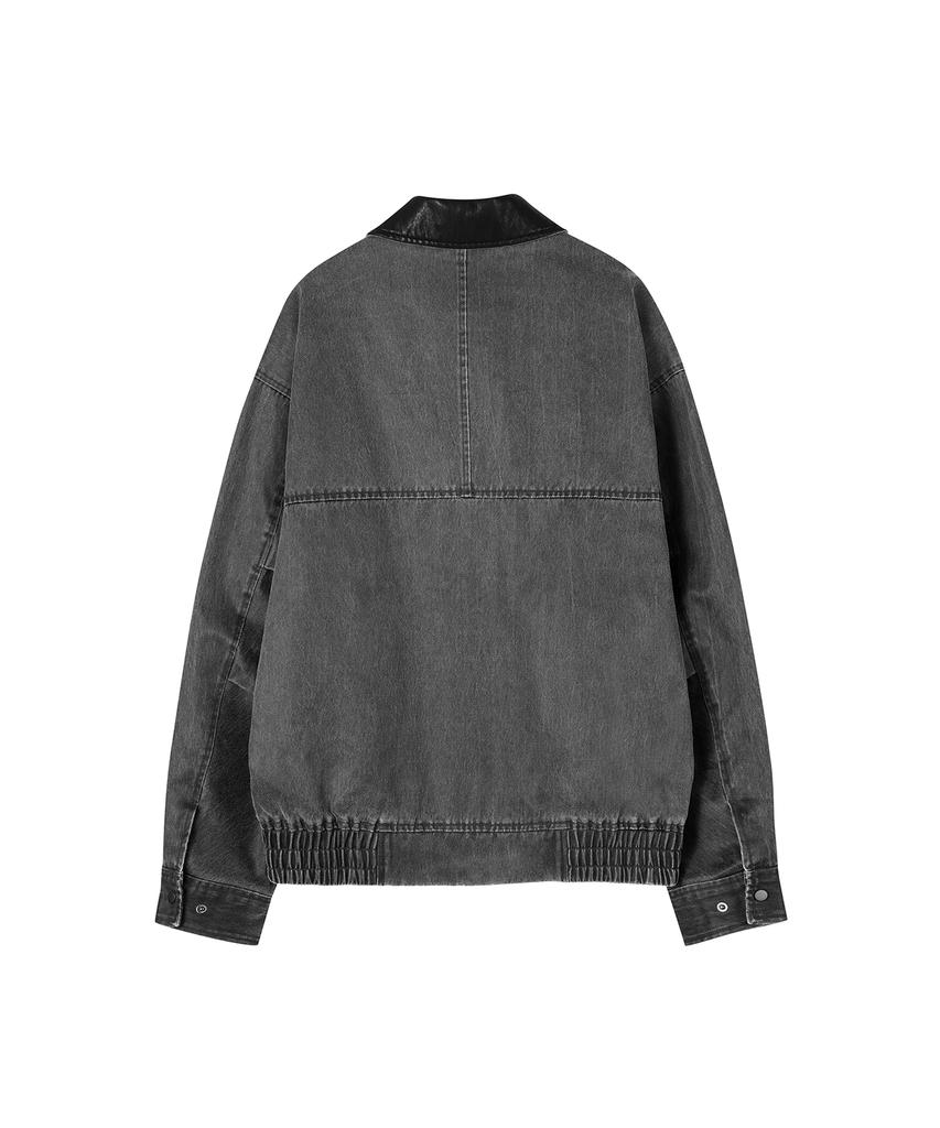 YUTHENTIC Washed Fireman Buckle Jumper Grey Aw6Am61512