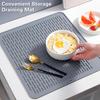 Сливная подушка, силиконовая верхняя крышка для плиты, легко моется, удобный коврик для сушки посуды на столешнице для домашней кухни