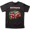 Bad Company Straight Shooter Мужская футболка Рок-н-ролл Музыкальная группа Футболка Новая Черная